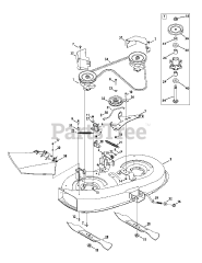 Murray M 1338 (13AC76LF058) - Murray 38" Lawn Tractor (2012) Mower Deck 38-Inch