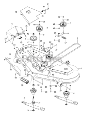 Husqvarna MZ 61 (970467701-00) - Husqvarna 61" Zero-Turn Mower (2020-04)