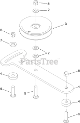 Toro 79558 - Toro 48" GrandStand Stand-On Mower (SN: 290003001 - 290999999) (2009) Idler Adjust Assembly No. 117-0446