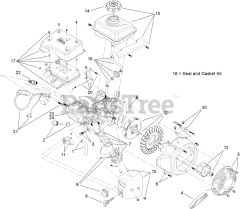 Toro 38272 (180) - Toro 18" Power Clear Snow Thrower (SN: 310000001 - 310002466) (2010) Recoil Engine Component Assembly No. 119-1920