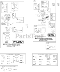 Briggs & Stratton 217707-0391-E1 - Briggs & Stratton Vertical Engine Carburetor, Kit - Carburetor Overhaul
