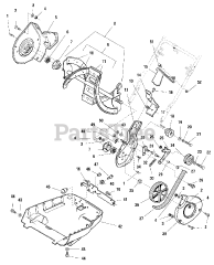 Simplicity 520 E (1693644) - Simplicity 20" Snow Thrower, 5hp Auger &amp; Drive Group