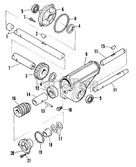 Snapper 38LTDST (82889) - Snapper 38" Snow Thrower Attachment Gearbox Shafts