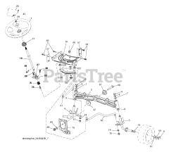 Husqvarna YTH 1842 - Husqvarna 42" Yard Tractor (Original) STEERING