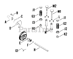 Kohler K241-46720 - Kohler K-Series Engine, Made for John Deere, 10hp, 7.5kW Camshaft And Valves 4-8-14 TP-404-C