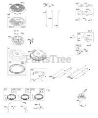 Briggs & Stratton 40R777-0010-B1 - Briggs & Stratton Vertical Engine Flywheel, Controls, Wire Harness, Alternator, Starter