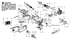 Poulan 1800 - Poulan Chainsaw POWER UNIT