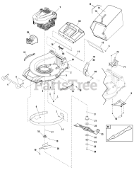 Murray MXUA 19675 (881224) - Murray 19" Walk-Behind Mower (2011)