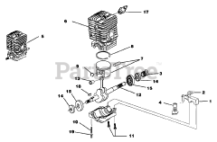 Green Machine UT-26204 - Green Machine Chainsaw, 33cc Engine Internal