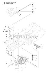 Jonsered FR 2216 A2 4X4 (965190701) - Jonsered Rear-Engine Riding Mower (2008-01) HYDRAULIC PUMP- MOTOR