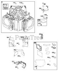 Briggs & Stratton 44X977-0014-G1 - Briggs & Stratton Vertical Engine Cylinder Group