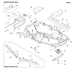 Snapper Pro S 800X (5900656) - Snapper Pro 61" Mower Deck 61" Mower Deck - Housing, Covers, Spindles &amp; Blades