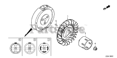 Honda EB4000X AT1 (EBSC) - Honda Generator, Made in China (SN: EBSC-1000001 - EBSC-1499999) FLYWHEEL