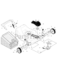 Murray 22V67H30X8A (96147001605) - Murray 22" Walk-Behind Mower (2010)