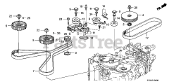 Honda BF200 A4 XA (BAEJ) - Honda Marine Engine, Made in Japan (SN: BAEJ-1200001 - BAEJ-1299999) TIMING BELT