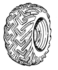 Simplicity 990721 - Simplicity High Floatation Tire Wheel and Tire Group (1372I01)