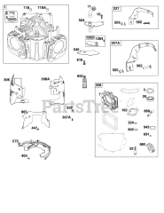 Briggs & Stratton 44C677-0001-B1 - Briggs & Stratton Vertical Engine Cylinder Group