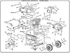 PowerStroke PS 5000 B - PowerStroke 5000 Watt Generator General Assembly