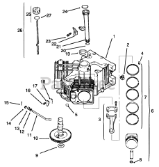 Toro 72042 (264-6) - Toro Yard Tractor (SN: 069000001 - 069999999) (1996) Crankcase 2