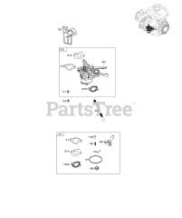 Briggs & Stratton 10U232-0019-01 - Briggs & Stratton Horizontal Engine Carburetor