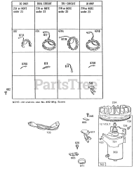 Briggs & Stratton 191707-2147-01 - Briggs & Stratton Vertical Engine Alternator Chart &amp; Starter