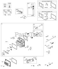 Briggs & Stratton 28P777-0641-E1 - Briggs & Stratton Vertical Engine Oil, Valve Gaskets, Valves, Head, Intake, Rocker Cover