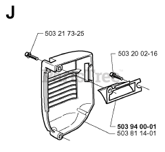 Husqvarna 335 XPT - Husqvarna Chainsaw (SN: 19991000001 - 20011800000) MUFFLER COVER