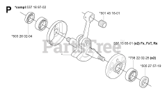 Husqvarna 343 F - Husqvarna Brush Cutter (SN: 20043100001 - 20064000000) CRANKSHAFT