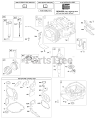 Briggs & Stratton 12Z602-0100-E1 - Briggs & Stratton Vertical Engine Camshaft, Crankshaft, Cylinder, Engine Sump, Lubrication, Piston Group
