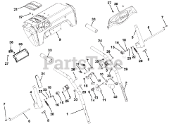 Ariens 926045 - Ariens 36" Power Brush, Subaru (SN: 035000 - 039999) Handlebars And Controls