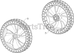 Murray 11A-A2BA758 - Murray Walk-Behind Mower (2016) Rear Wheels