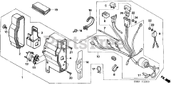 Honda GX390 U1 VXE4 (GCANK) - Honda Engine, Made in Japan (SN: GCANK-1000001 - GCANK-9999999) CONTROL BOX (1)