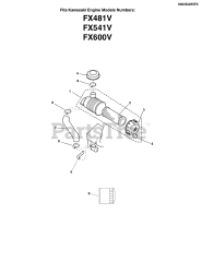 Ferris Comfort Control DD (5900975) - Ferris Comfort Control DD 48" Walk-Behind Mower, 20hp Kawasaki Engine Service Parts - Kawasaki (FX481V - FX600V)