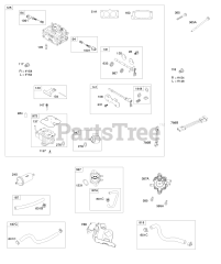 Briggs & Stratton 611475-0119-E1 - Briggs & Stratton Horizontal Engine Carburetor, Fuel Supply