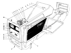 Toro 57356 (11-42) - Toro Lawn Tractor (SN: 004000001 - 004999999) (1984)