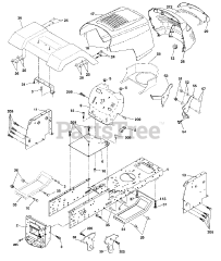Poulan 271490 - Poulan Lawn Tractor (2002) Chassis And Enclosures