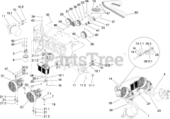 Toro 74271 (Z 550) - Toro 52" Z Master Zero-Turn Mower, Side-Discharge Deck (SN: 280000001 - 280999999) (2008) Hydraulic Assembly