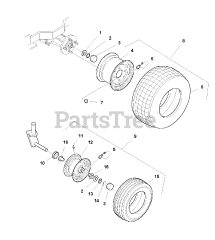 AGCO 1693232 - AGCO Zero-Turn Mower, 18hp Wheels &amp; Tires Group