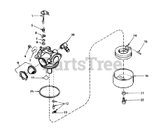 Toro 20610 - Toro Walk-Behind Mower (SN: 009000001 - 009999999) (1979) Carburetor No. 632050