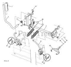 Husqvarna LGT 48 DXL (960430260-00) - Husqvarna 48" Yard Tractor (2017-09) MOWER LIFT LEVER