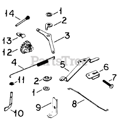 Cub Cadet 1712 (145-782-100) - Cub Cadet Garden Tractor Governor