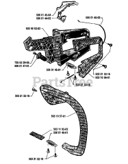 Husqvarna 40 - Husqvarna Chainsaw (1991-06) Handle Assembly