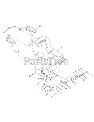 Brands GT 1554 (14AK13BK056) - Cub Cadet 54" Garden Tractor (2007 & After)