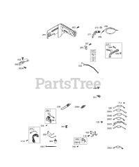 Briggs & Stratton 113432-0101-E1 - Briggs & Stratton Horizontal Engine Controls, Governor Spring, Ignition
