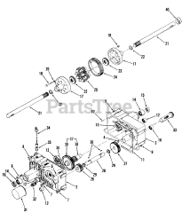 Toro 91-20KS02 (D-200) - Toro Lawn Tractor (1979) Transaxle