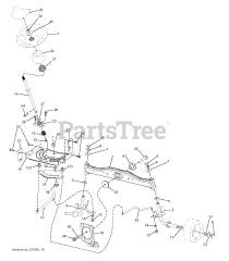 RedMax YT 1846 (960430235-00) - RedMax 46" Yard Tractor, 18hp (2017-05) STEERING