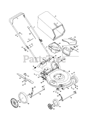 Craftsman 247.371240 (11A-B25F299) - Craftsman Walk-Behind Mower (2011) (Sears) General Assembly
