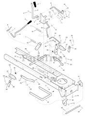 Murray 46570x8A - Murray 46" Lawn Tractor (1998) Mower Housing Suspension