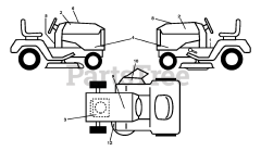 Husqvarna YTH 22V42 (960430186-00) - Husqvarna 42" Yard Tractor (2013-09) DECALS