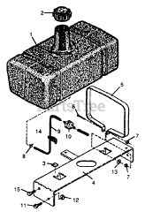 MTD 511-059E400 - MTD Walk-Behind Mower (1991) Fuel